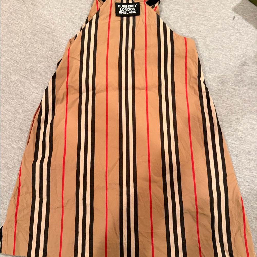 Girls Burberry dress with vneck zipper. Original purchased from Burberry